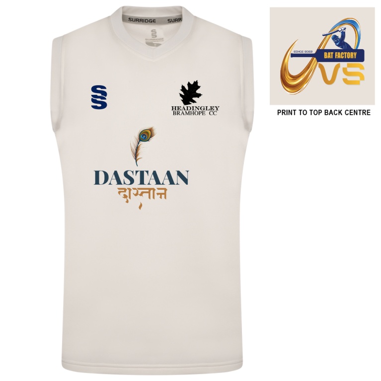 HEADINGLEY BRAMHOPE CC BLAST SLEEVELESS SWEATER - Ivory