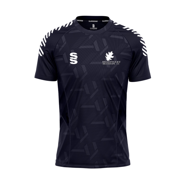 HEADINGLEY BRAMHOPE CC Impact T-Shirt : Navy