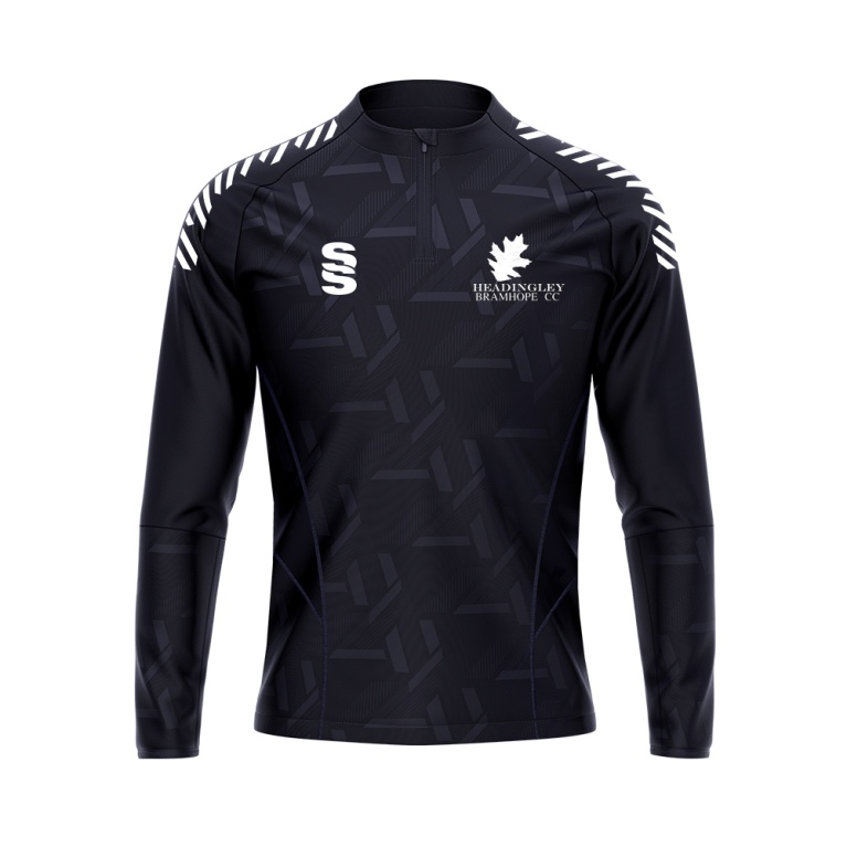 HEADINGLEY BRAMHOPE CC Impact 1/4 Zip Performance Top : Navy