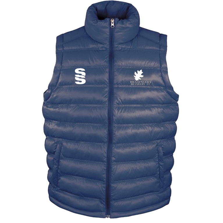 HEADINGLEY BRAMHOPE CC Padded Gilet : Navy