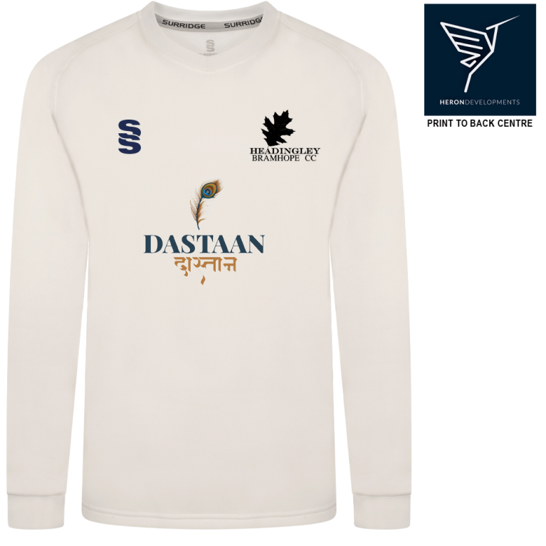 headingley Bramhope CC BLAST LONG SLEEVE SWEATER - Ivory