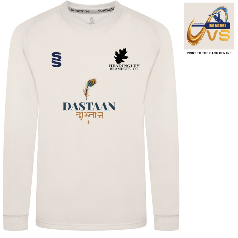 headingley Bramhope CC BLAST LONG SLEEVE SWEATER - Ivory